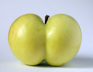 Funny-shaped Apple