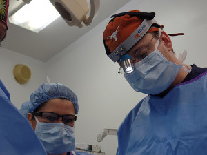 Dr. Frenzel During Surgery